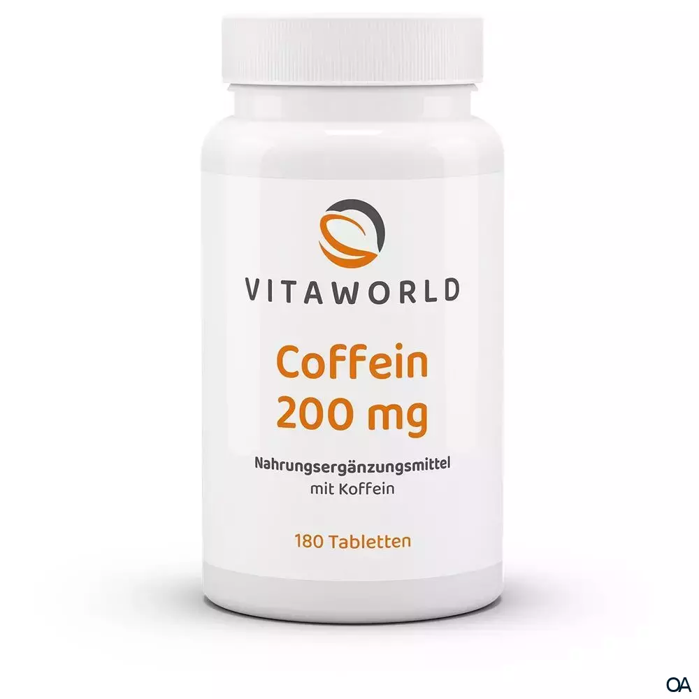 Vitaworld Coffein 200 mg Tabletten Vitaworld Coffein 200 mg Tabletten