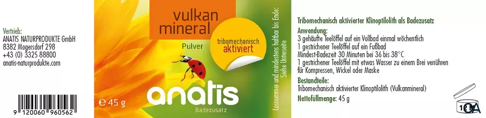 anatis Vulkanmineral tribomechanisch Pulver anatis Vulkanmineral tribomechanisch Pulver