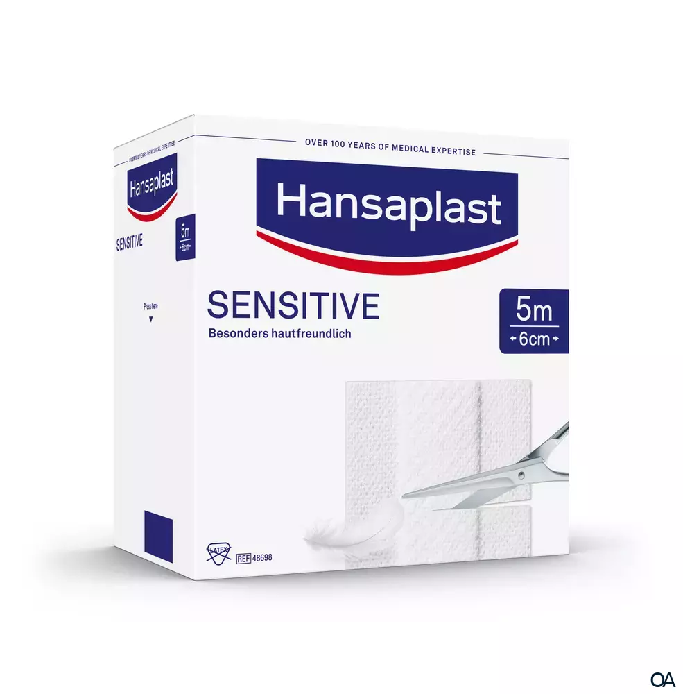 Hansaplast Sensitive Großpackung 5m x 6cm