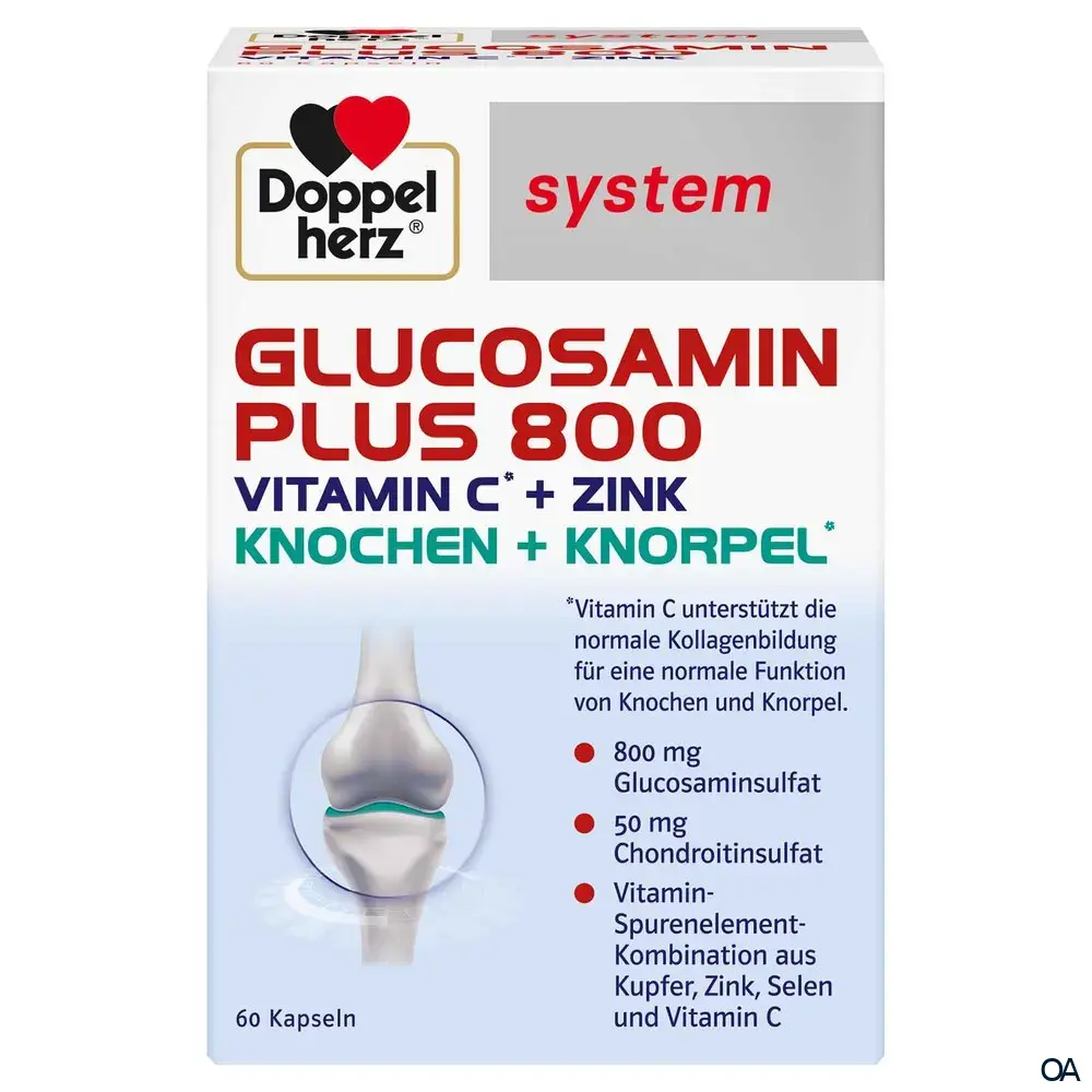 Doppelherz system GLUCOSAMIN PLUS 800 VITAMIN C + ZINK Kapseln
