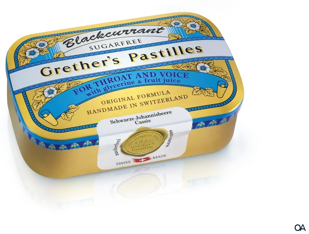 Grether's Pastilles Blackcurrant zuckerfrei