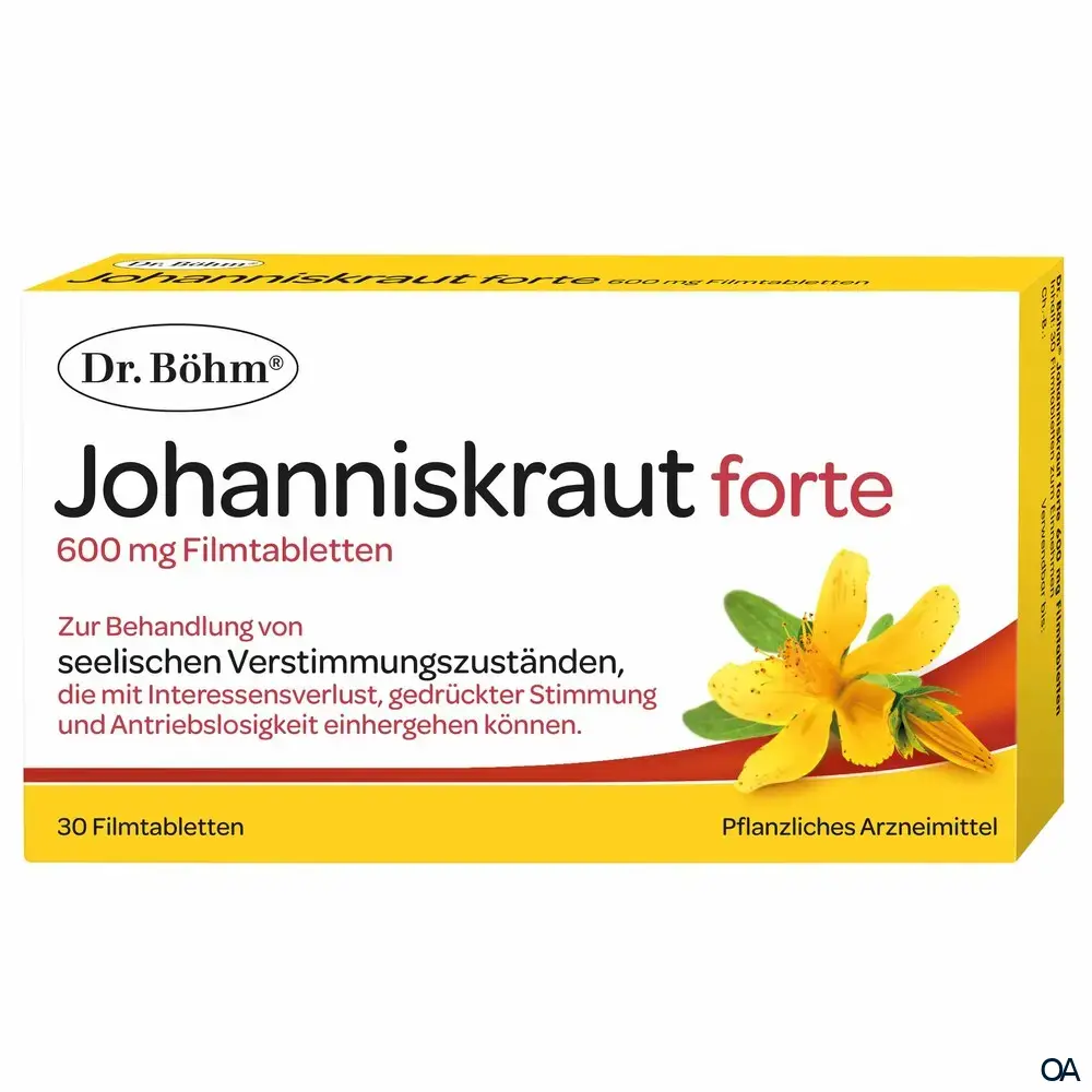Dr. Böhm® Johanniskraut 600 mg forte Filmtabletten Dr. Böhm® Johanniskraut 600 mg forte Filmtabletten