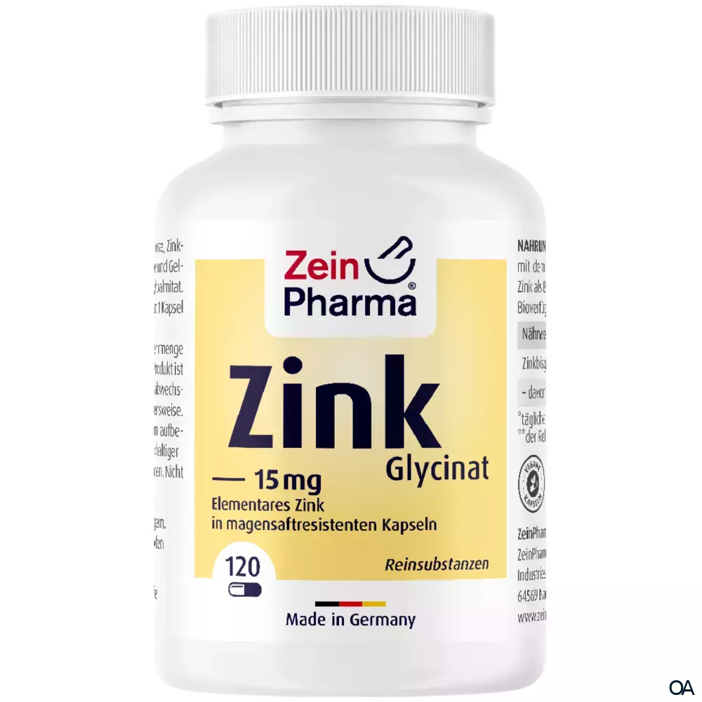 ZeinPharma Zink Glycinat Kapseln 15 mg ZeinPharma Zink Glycinat Kapseln 15 mg