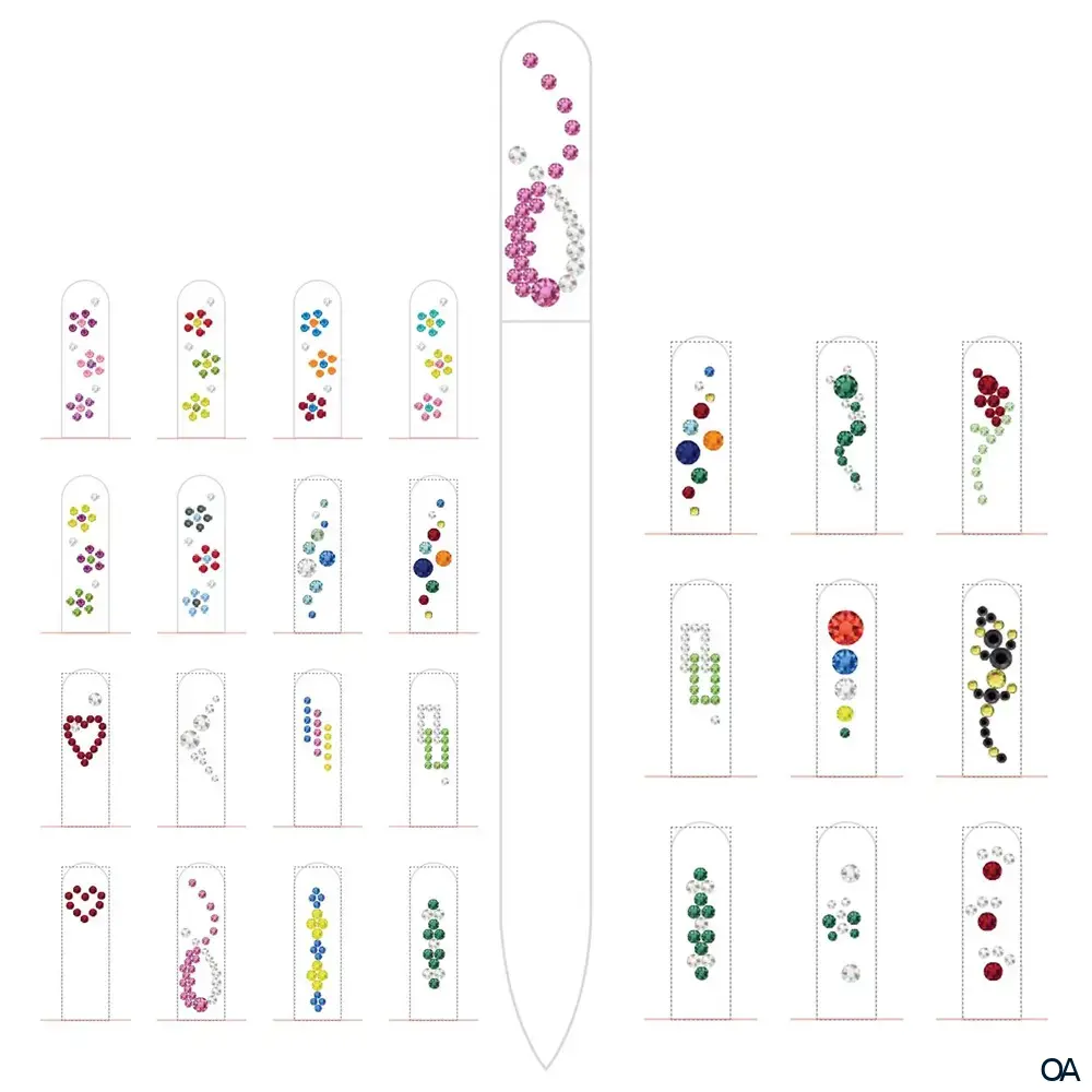 Kozbach Pharma GF140SW Glasnagelfeile „Swarovski“ 14 cm