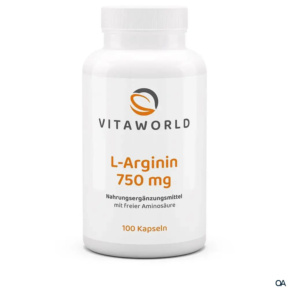 Vitalworld L-Arginin 750 mg Kapseln Vitalworld L-Arginin 750 mg Kapseln