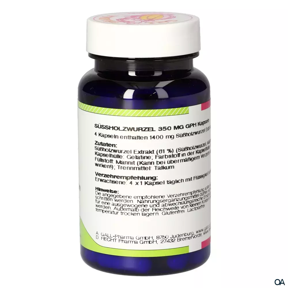 Gall Pharma Süßholzwurzel 350 mg Kapseln Gall Pharma Süßholzwurzel 350 mg Kapseln