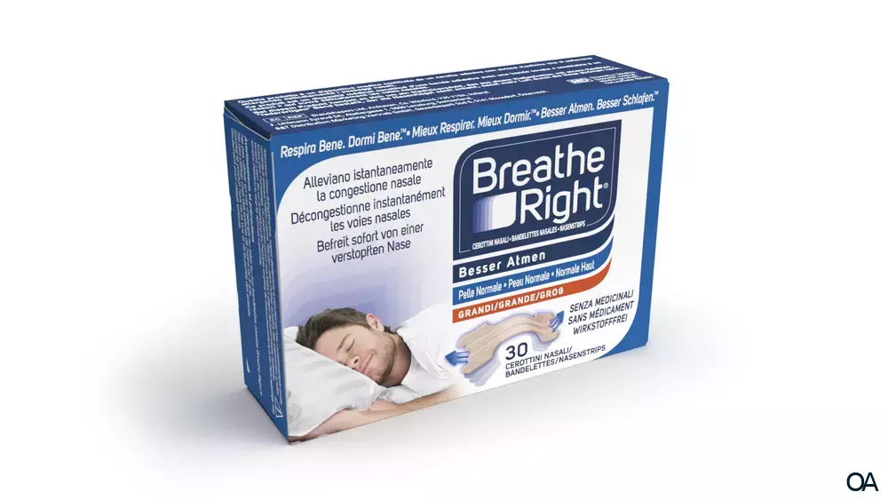 Besser Atmen Breathe Right® Nasenstrips Groß Beige Besser Atmen Breathe Right® Nasenstrips Groß Beige