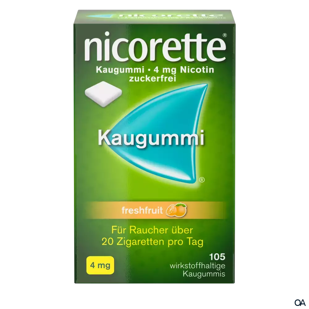 Nicorette® Freshfruit 4 mg - Kaugummi zur Raucherentwöhnung