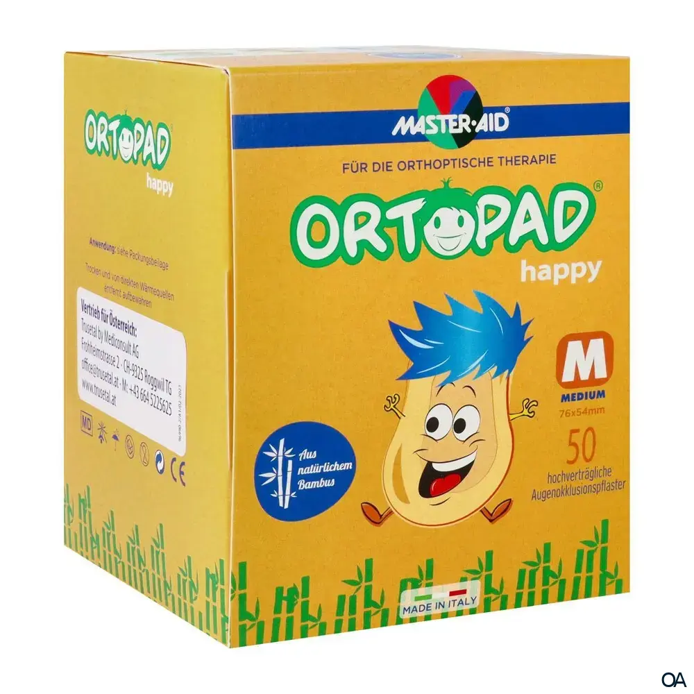 ORTOPAD® Happy Augenokklusionspflaster Medium, 76 x 54 mm ORTOPAD® Happy Augenokklusionspflaster Medium, 76 x 54 mm