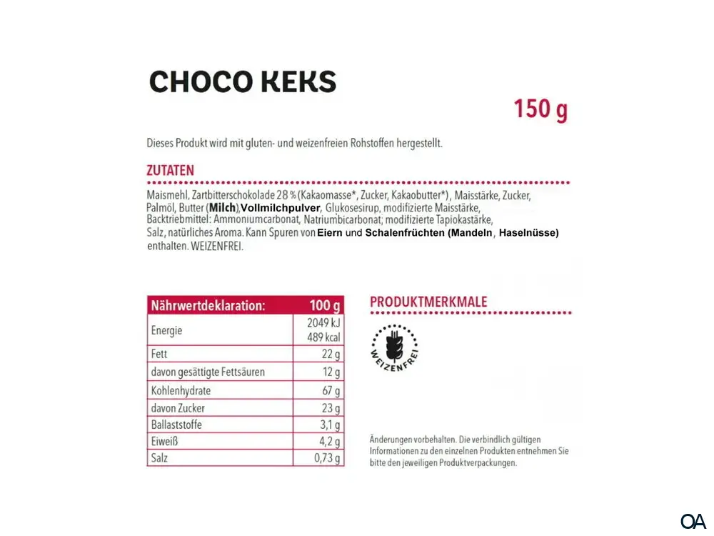Dr. Schär Choco Keks Dr. Schär Choco Keks