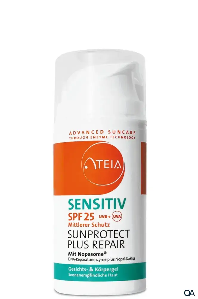 ATEIA® SPF 25 Sensitiv SUNPROTECT PLUS REPAIR Gesicht & Körper Gel ATEIA® SPF 25 Sensitiv SUNPROTECT PLUS REPAIR Gesicht & Körper Gel