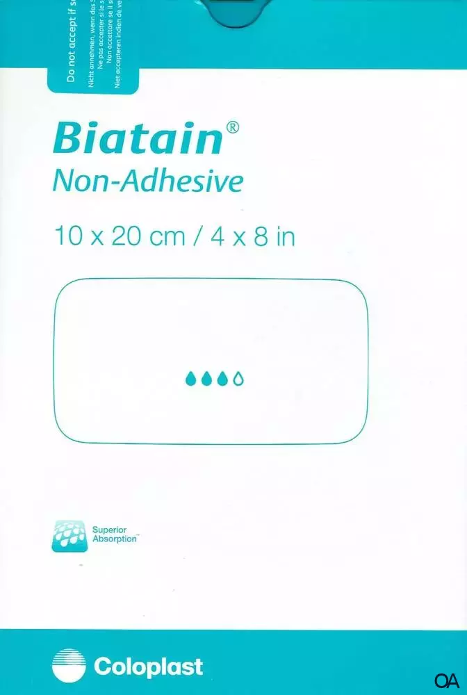 Biatain® Schaumverband nicht-haftend 10 x 20 cm Biatain® Schaumverband nicht-haftend 10 x 20 cm