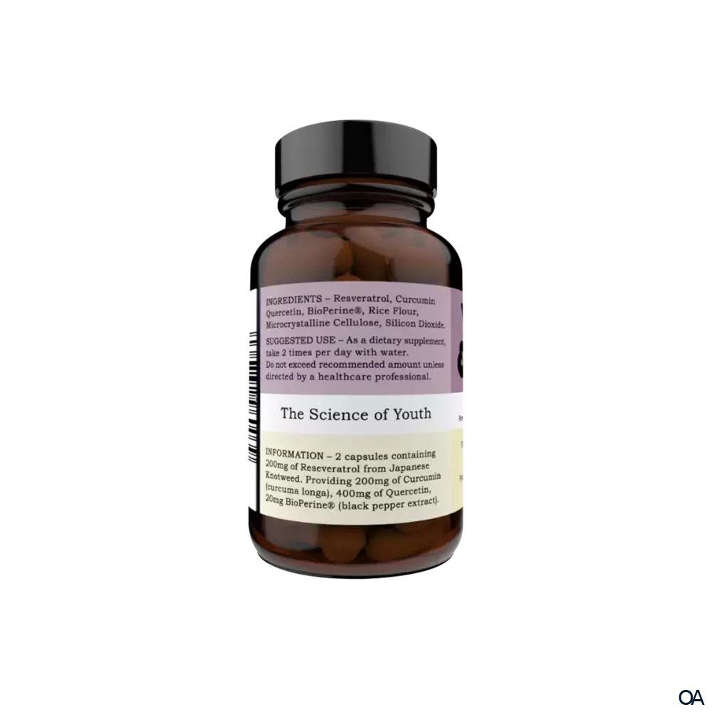 Youth & Earth Preservage (Trans-Resveratrol, Curcumin, Quercetin, BioPerine) Kapseln