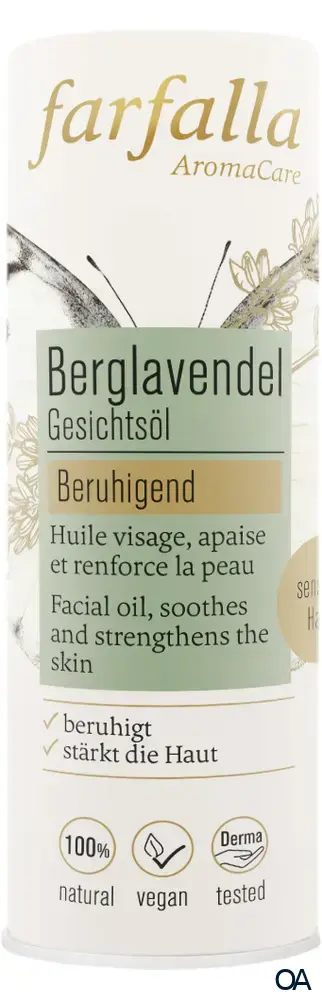 Farfalla Gesichtsöl Berglavendel, beruhigend
