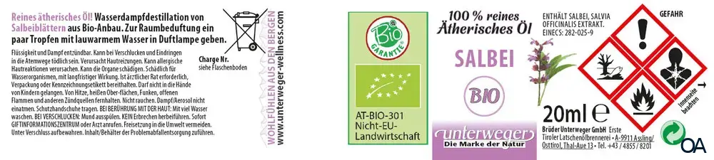 Unterweger Bio Salbeiöl