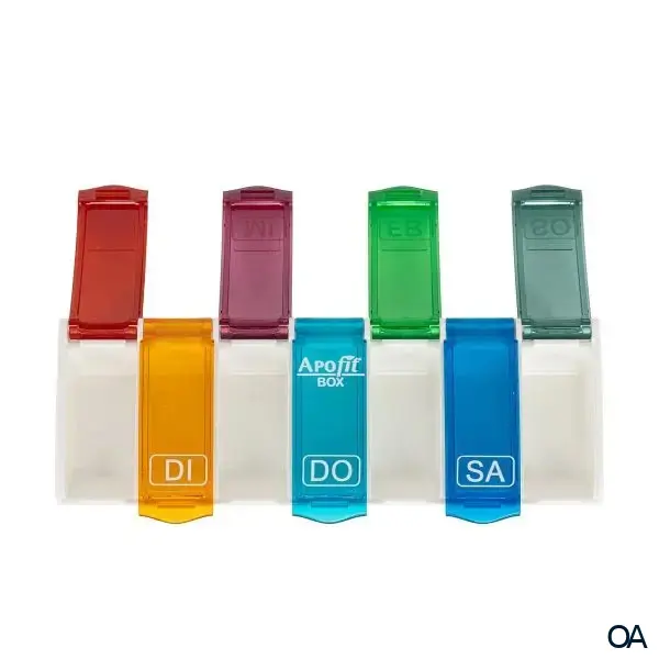APOfit Wochendispenser 1 Dosierer Box bunt