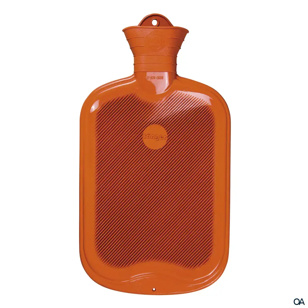 Sänger Wärmflasche einseitig mit Lamelle orange - 2,0L