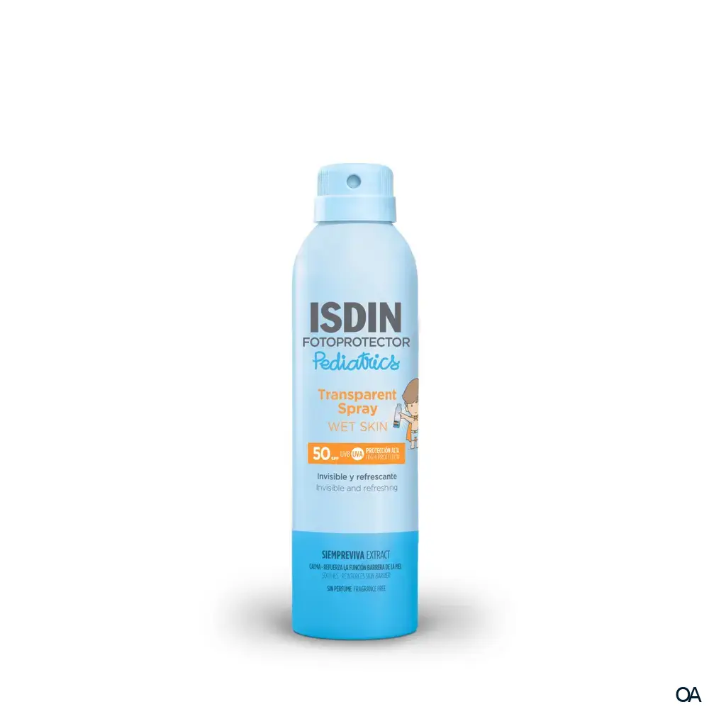 ISDIN Fotoprotector Transparent Spray Wet Skin Pediatrics LSF 50