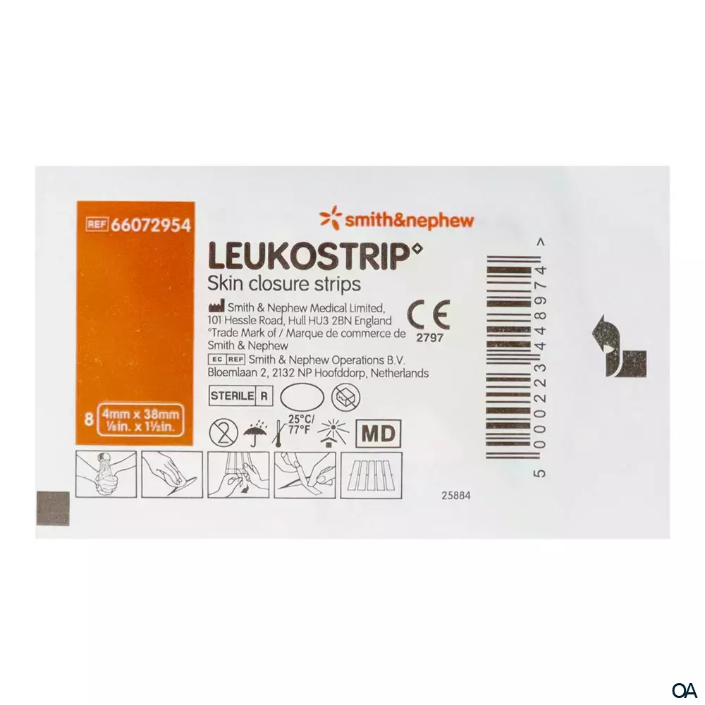 LEUKOSTRIP Wundnahtstreifen 4 x 38 mm