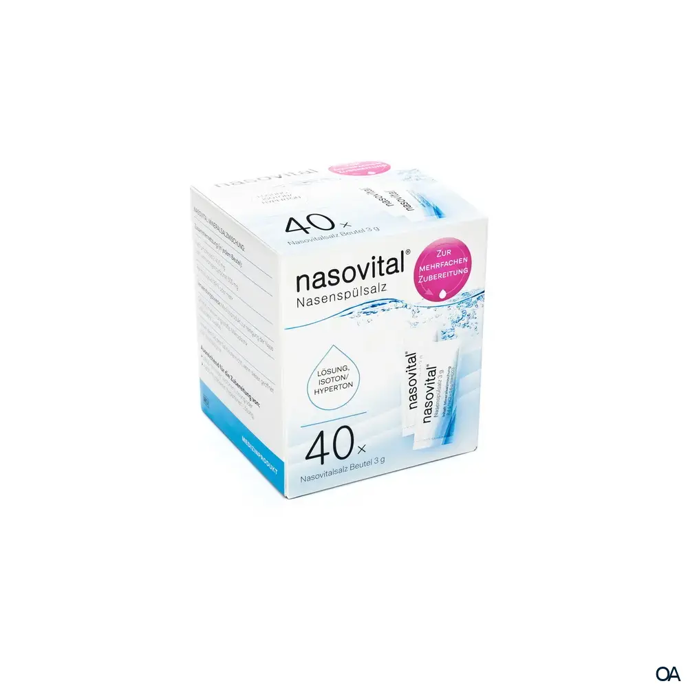 nasovital® Nasenspülsalz Beutel 3g nasovital® Nasenspülsalz Beutel 3g
