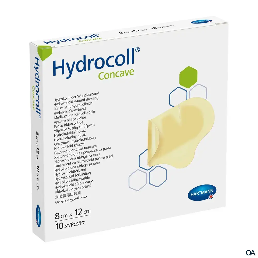 Hydrocoll® concave Hydrokolloider Wundverband steril, 8 x 12 cm