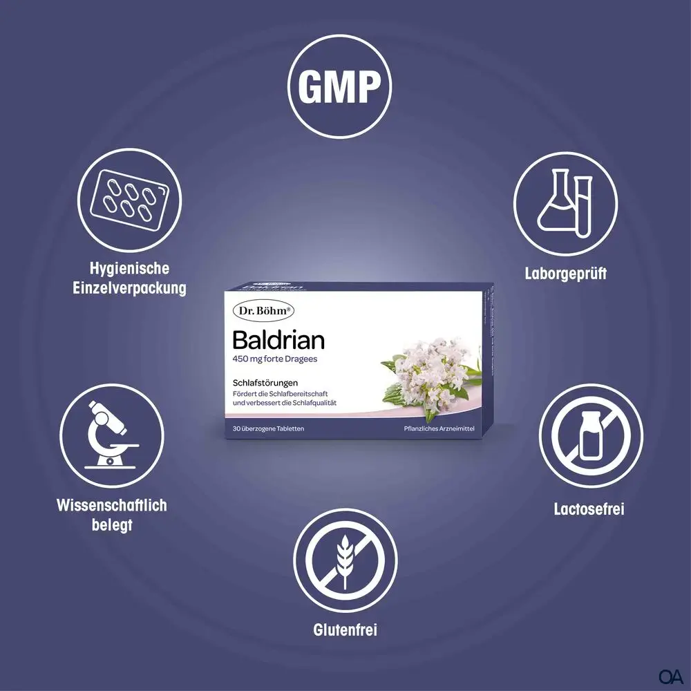 Dr. Böhm® Baldrian 450 mg forte Dragees