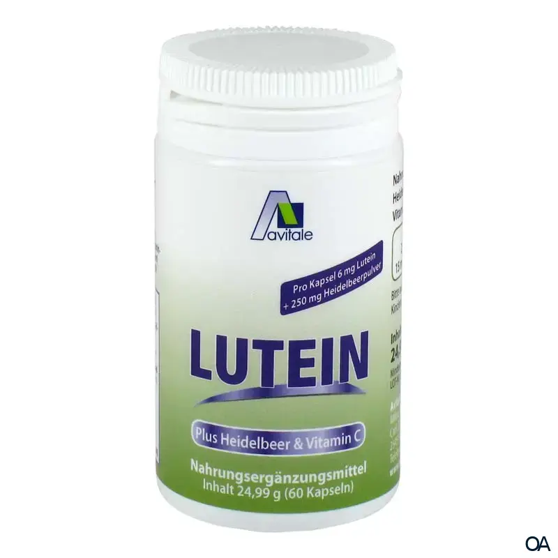 Avitale Lutein Kapseln 6 mg plus Heidelbeer Kapseln Avitale Lutein Kapseln 6 mg plus Heidelbeer Kapseln