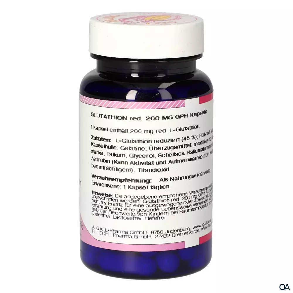 Gall Pharma reduziertes Glutathion 200 mg Kapseln Gall Pharma reduziertes Glutathion 200 mg Kapseln