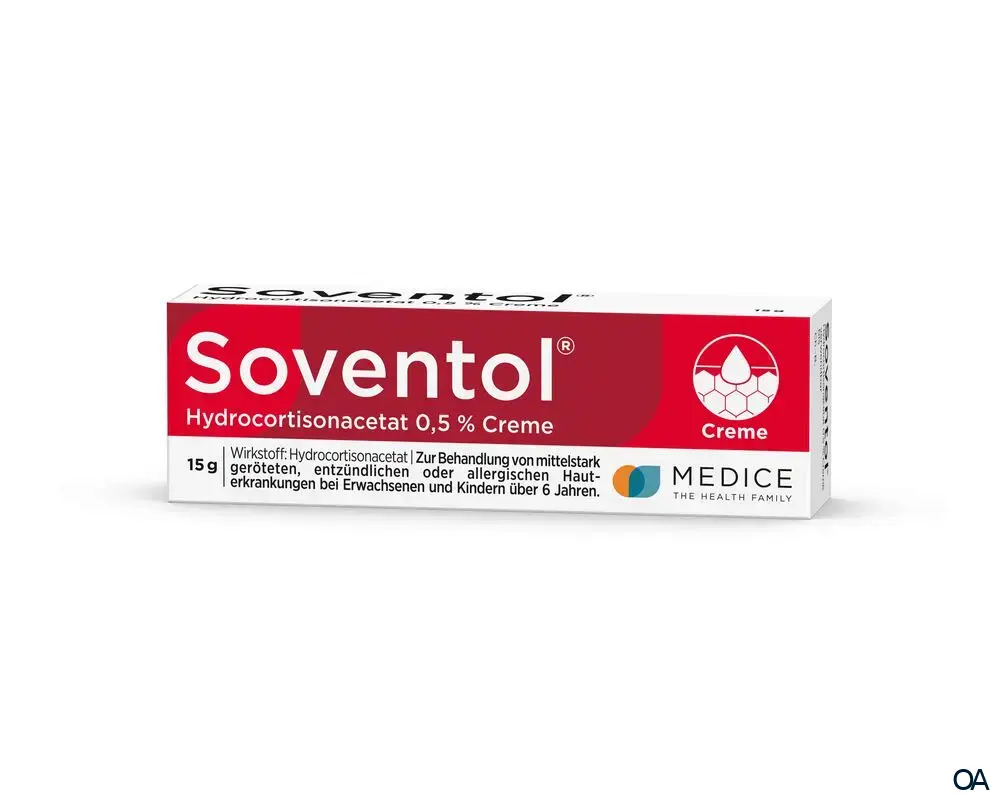 Soventol Hydrocortisonacetat 0,5 % Creme Soventol Hydrocortisonacetat 0,5 % Creme