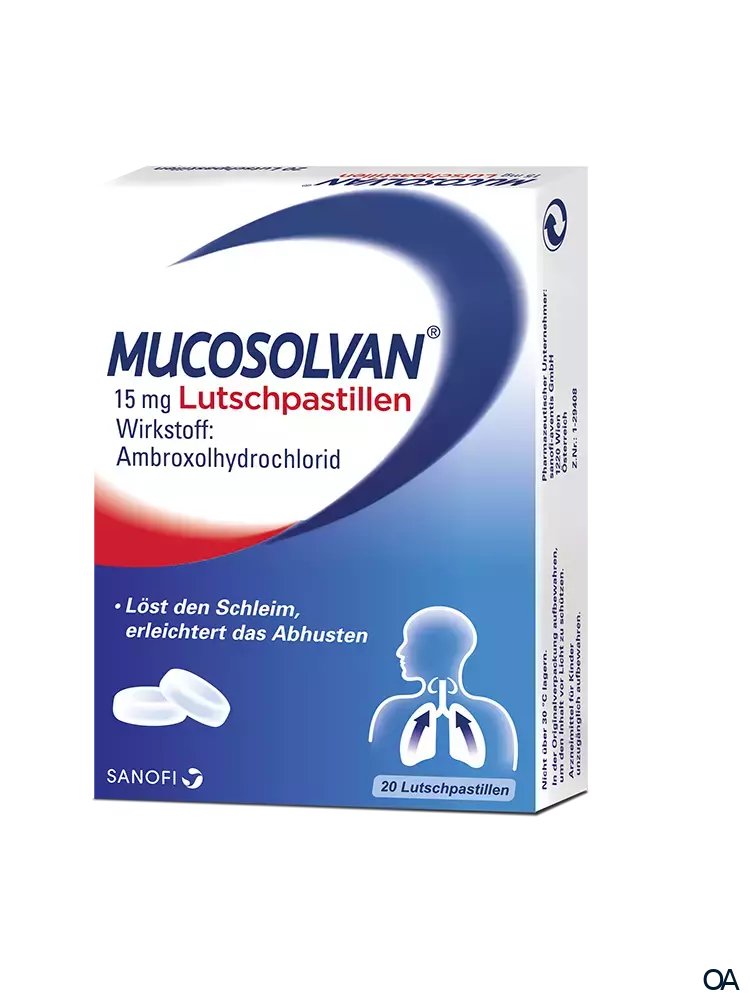 Mucosolvan® Schleimlöser 15 mg Lutschpastillen Mucosolvan® Schleimlöser 15 mg Lutschpastillen