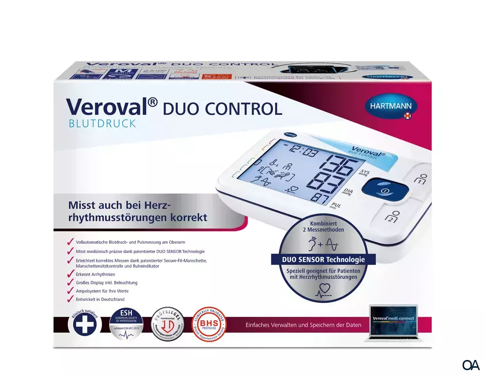Veroval® DUO CONTROL mit "Secure fit"-Manschette, large 32-42 cm