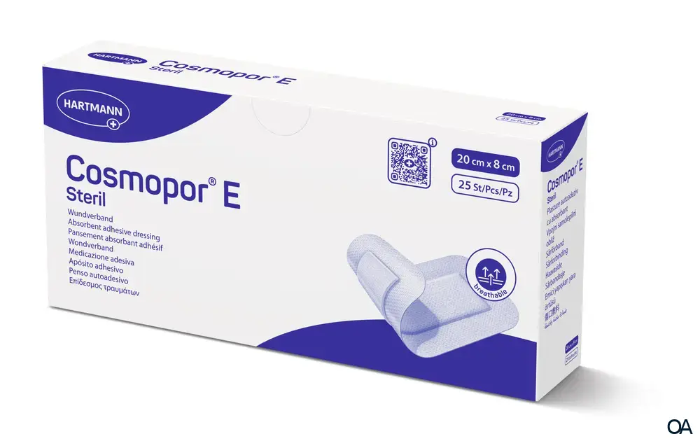 Cosmopor® E selbstklebender Wundschnellverband steril, 20 x 8 cm