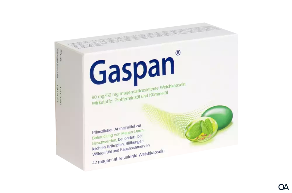 Gaspan 90 mg/50 mg magensaftresistente Weichkapseln