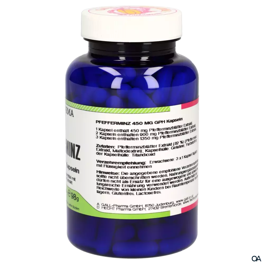 Gall Pharma Pfefferminz 450 mg Kapseln Gall Pharma Pfefferminz 450 mg Kapseln
