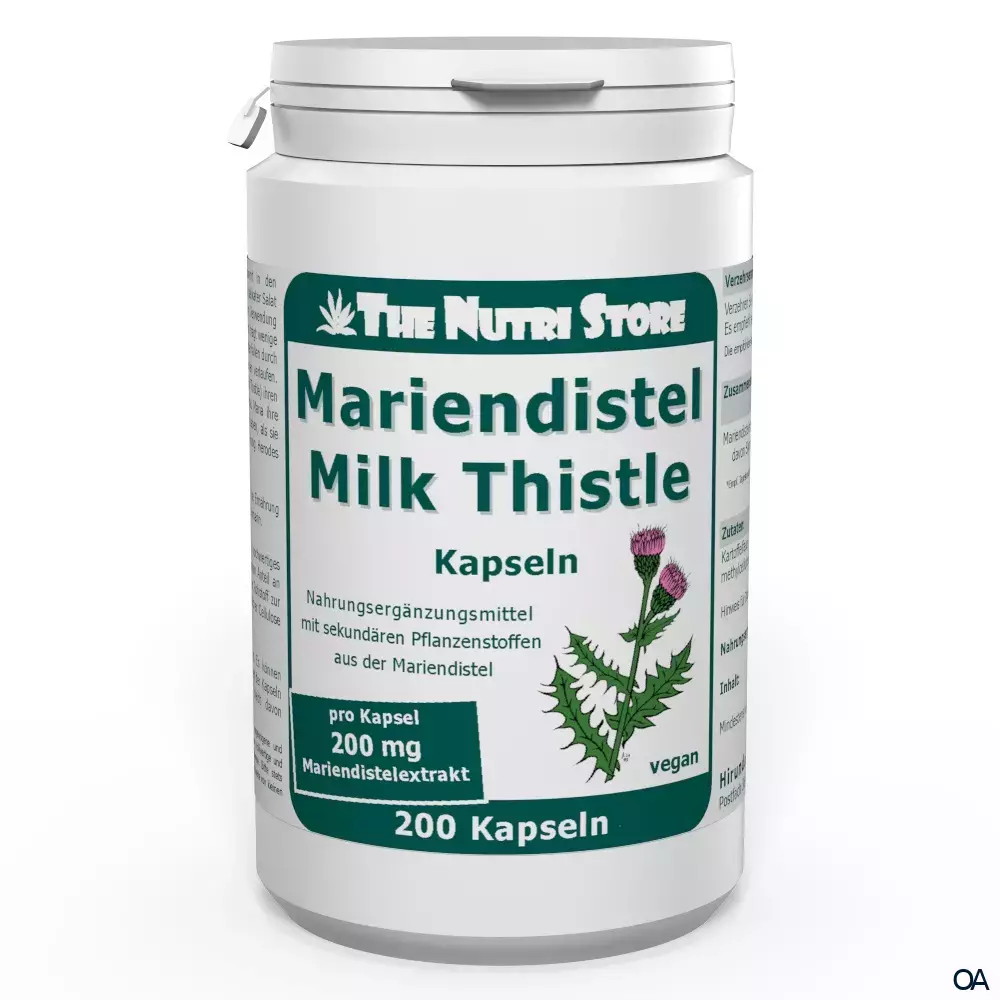 The Nutri Store Mariendistel Milk Thistle vegane Kapseln The Nutri Store Mariendistel Milk Thistle vegane Kapseln