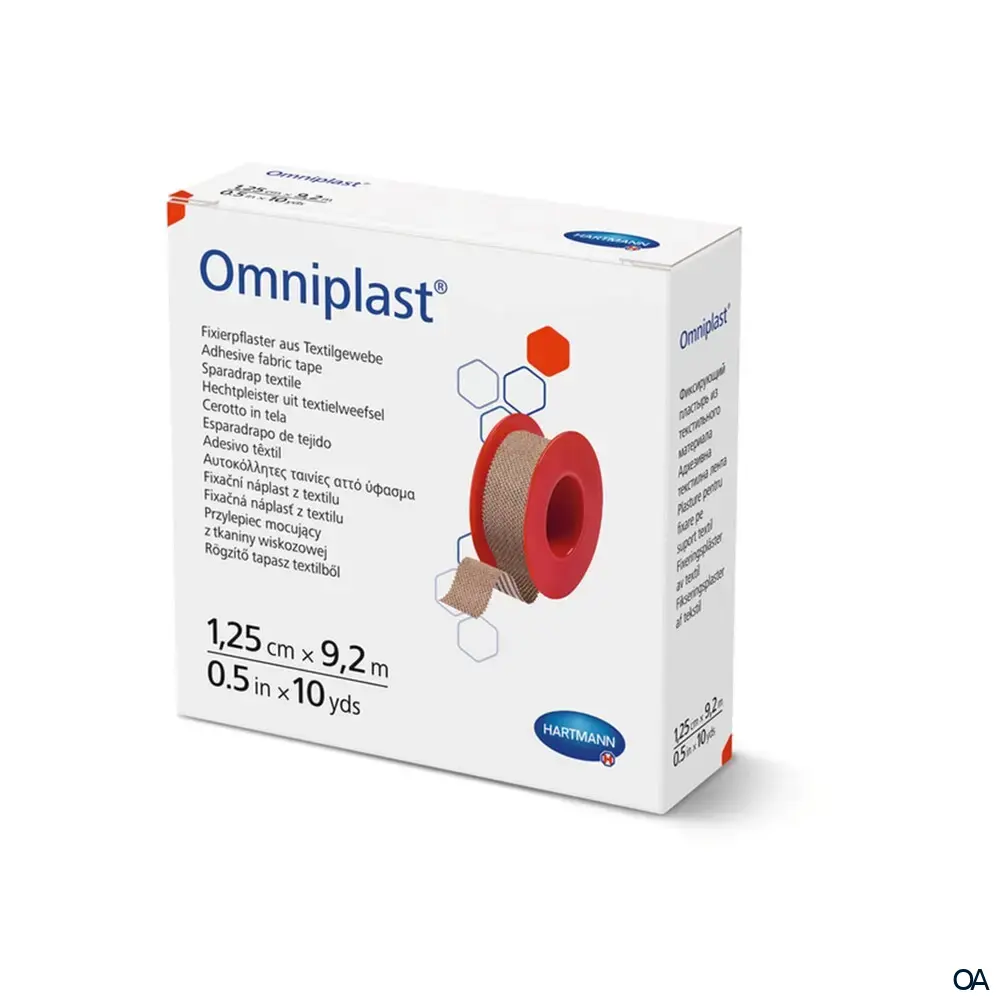 Omniplast® Fixierpflaster 1,25cm x 9,2m