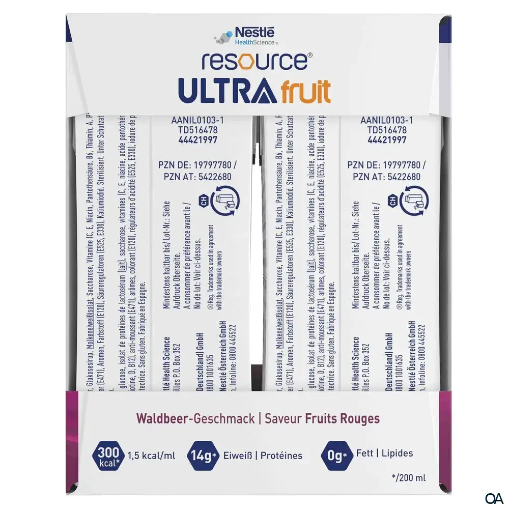 Resource® ULTRA fruit Waldbeer Trinknahrung 200 ml