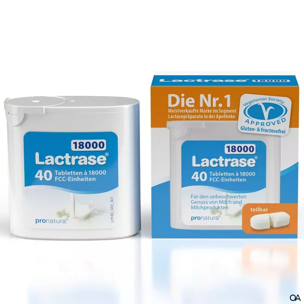 Lactrase® 18000 FCC Tabletten Spender Lactrase® 18000 FCC Tabletten Spender