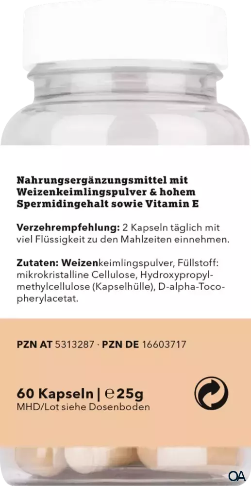 spermidinPLUS Spermidin Ursprung Kapseln spermidinPLUS Spermidin Ursprung Kapseln