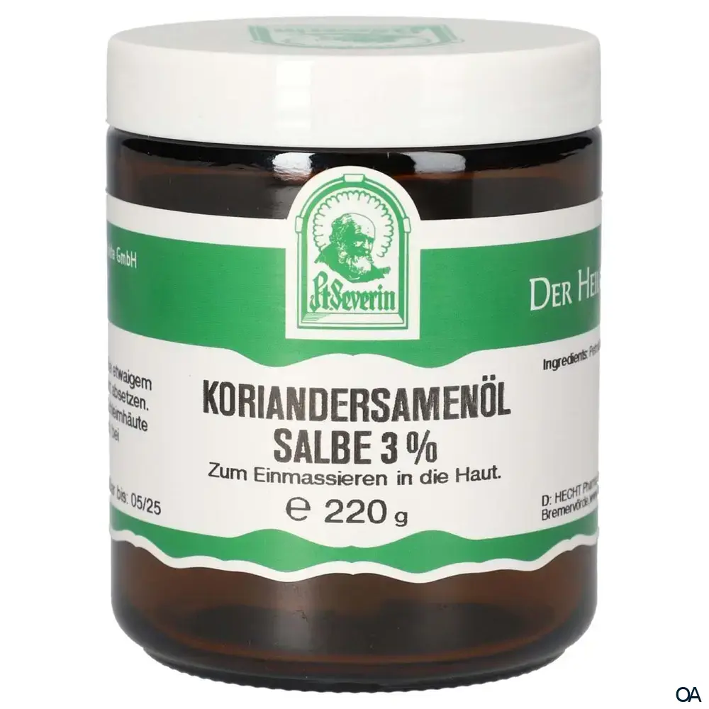 Pater Severin Koriandersamenöl 3% Salbe Pater Severin Koriandersamenöl 3% Salbe