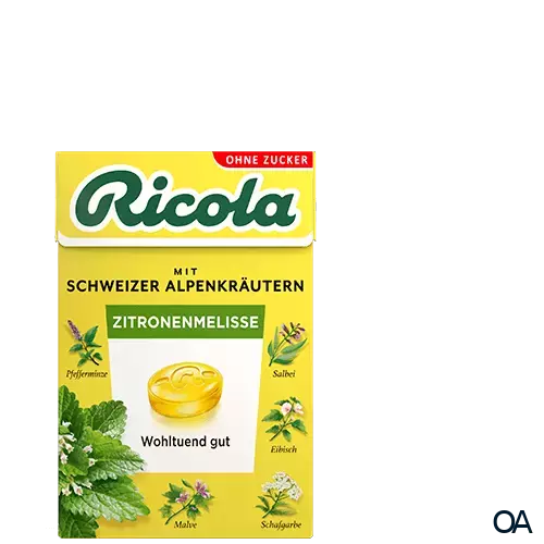 Ricola Zitronenmelisse Bonbons Zuckerfrei Box Ricola Zitronenmelisse Bonbons Zuckerfrei Box