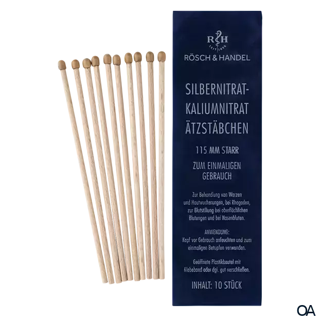 Silbernitrat-Kaliumnitrat Ätzstäbchen 50% starr Silbernitrat-Kaliumnitrat Ätzstäbchen 50% starr