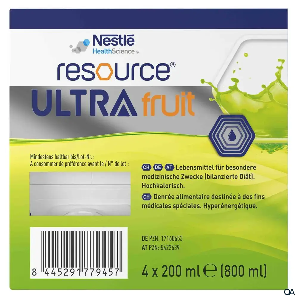 Resource® ULTRA fruit Apfel Trinknahrung 200 ml