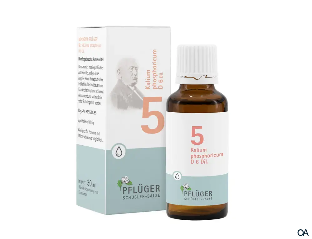 BIOCHEMIE PFLÜGER® Nr. 5 Kalium phosphoricum D 6 Dil. Tropfen