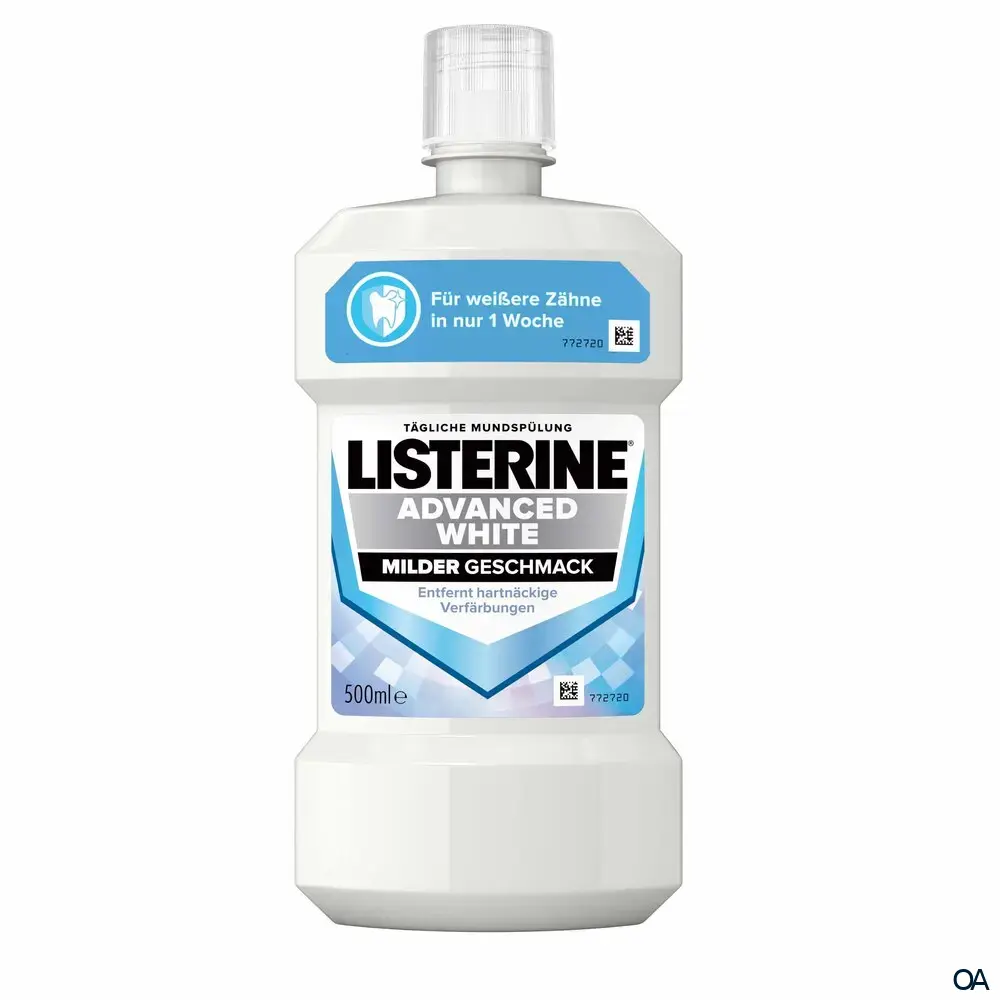 Listerine Mundspülung Advanced White Milder Geschmack Listerine Mundspülung Advanced White Milder Geschmack