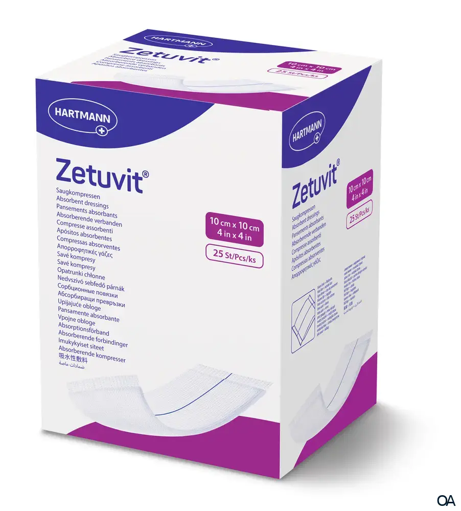 Zetuvit® sterile Saugkompressen 10 x 10 cm