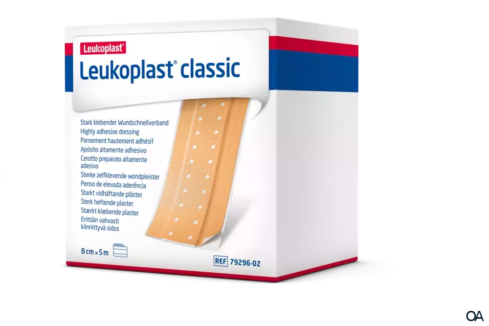 Leukoplast® Classic Wundschnellverband unsteril 8 cm x 5 m