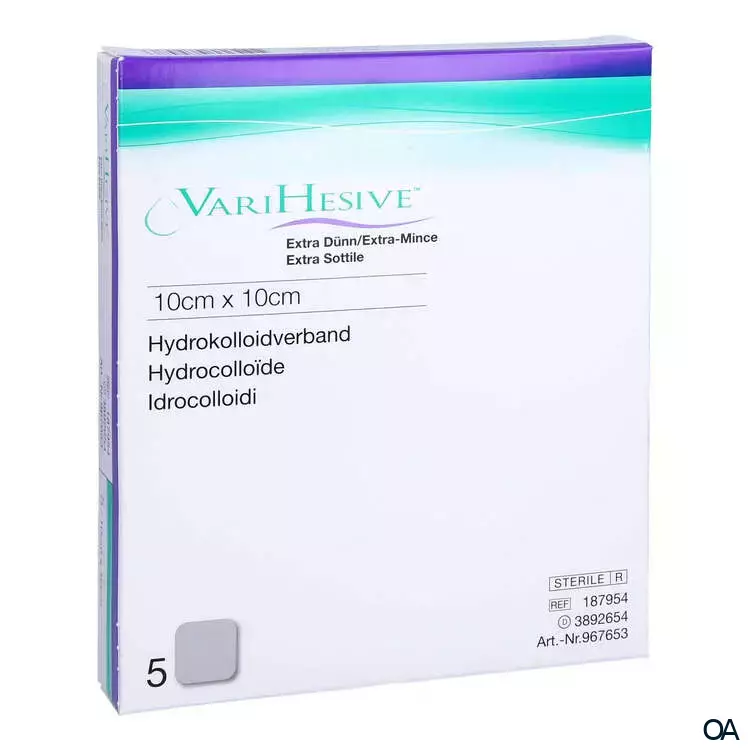 ConvaTec VARIHESIVE® Extra dünn Hydrokolloidverband steril, 10 x 10 cm ConvaTec VARIHESIVE® Extra dünn Hydrokolloidverband steril, 10 x 10 cm