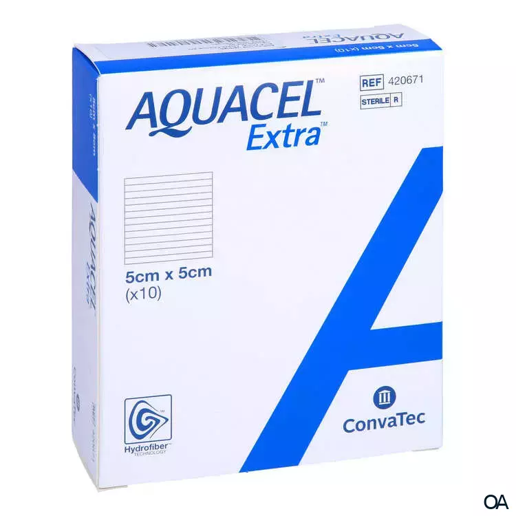 Convatec AQUACEL® Extra Wundauflage, steril, 5 x 5 cm