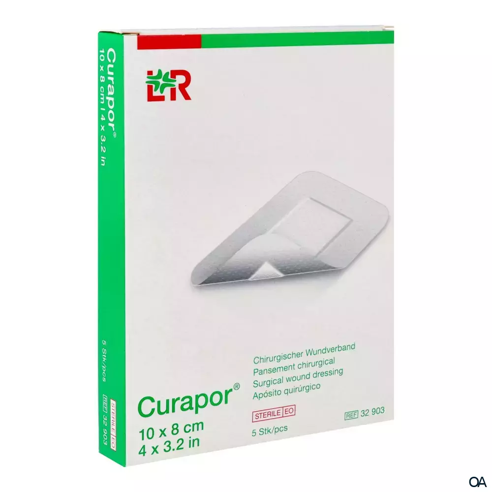 Curapor® Chirurgischer Wundverband steril, 10 x 8 cm Curapor® Chirurgischer Wundverband steril, 10 x 8 cm